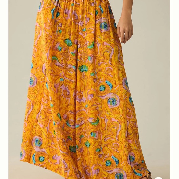 New with tags S/W/F Smocked Wide-Leg Pants - Picture 2 of 8